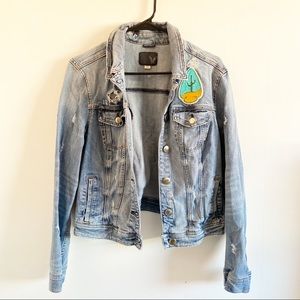 American Eagle Denim distressed Jacket